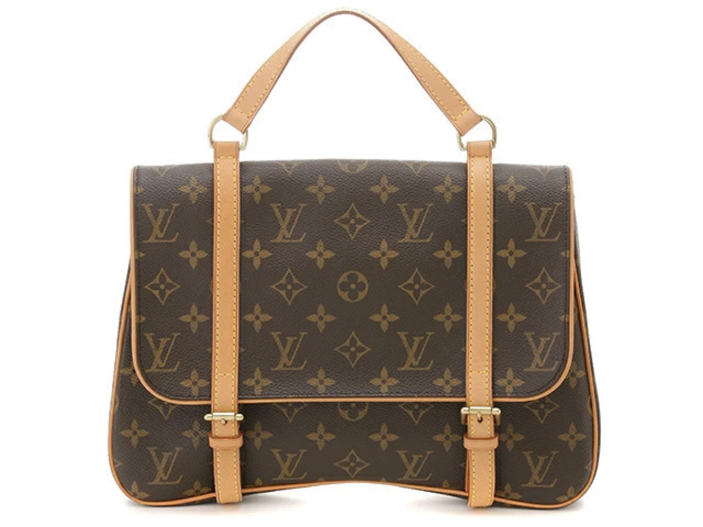 Louis Vuitton Sac Shoulder Marelle Monogram Dos Bag Brown